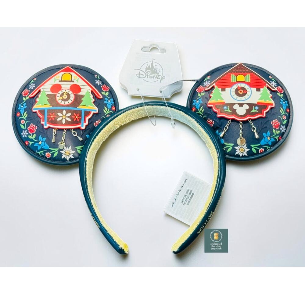 Disney Parks EPCOT Germany Pavilion Minnie Ears Headband Cuckoo Clock NWT